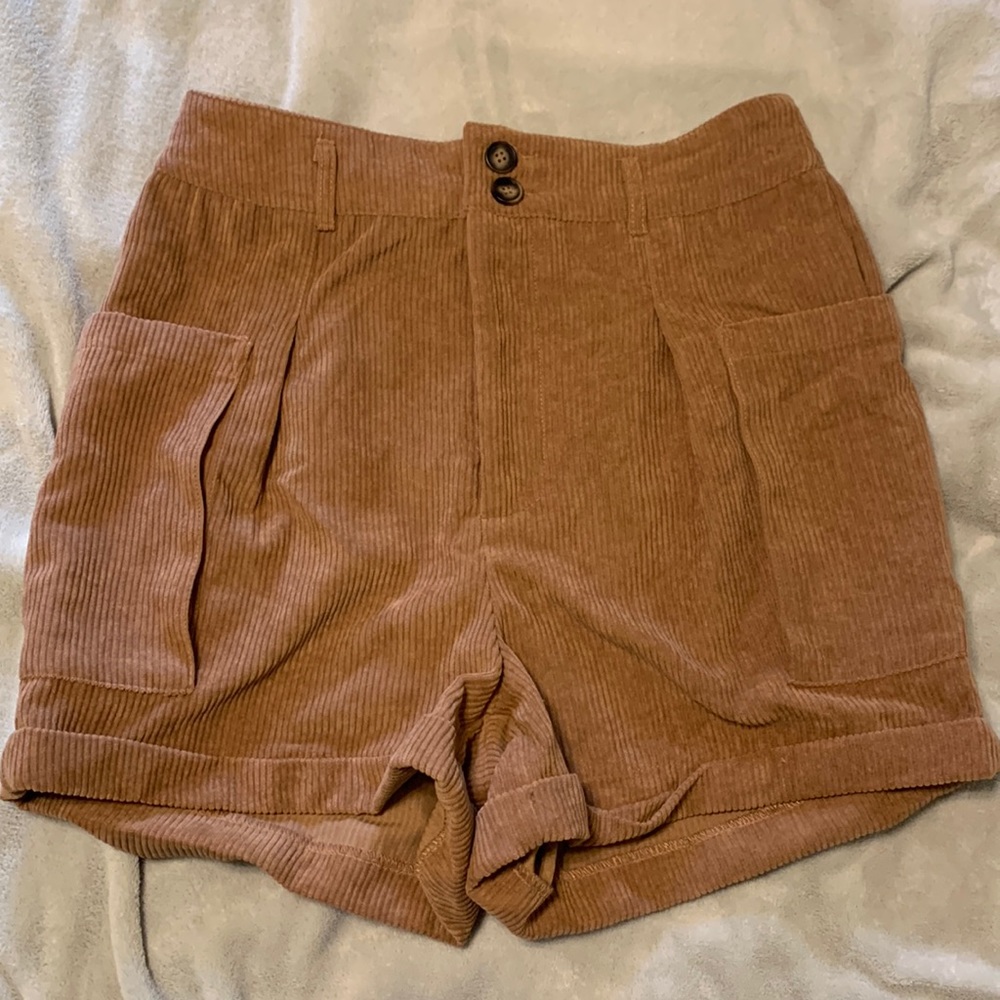Women’s Brown Medium Corduroy Shorts
